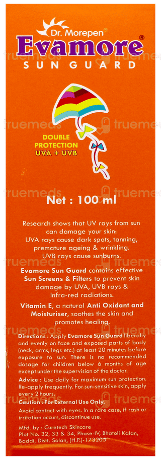 Evamore Sun Guard Spf 50 Sun Screen Lotion 100Ml